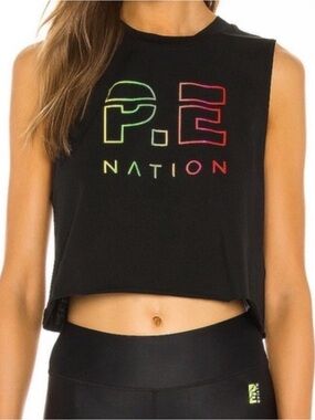 P.E Nation Cropped Muscle Tank